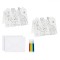 Set Creativ Pictura, Model Jungla, 2 Cartona?e, 2 Plicuri, 4 Carioci Multicolor