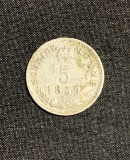 Moneda 5 kreuzer 1859 V Austria argint, Europa
