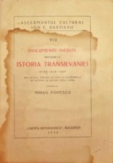 DOCUMENTE INEDITE PRIVITOARE LA ISTORIA TRANSILVANIEI INTRE 1848 - 1859 foto