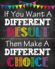 Sticker Mesaje Motivationale - Result - Choice -60x90 cm