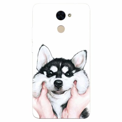Husa silicon pentru Huawei Enjoy 7 Plus, Cute Dog 1 foto