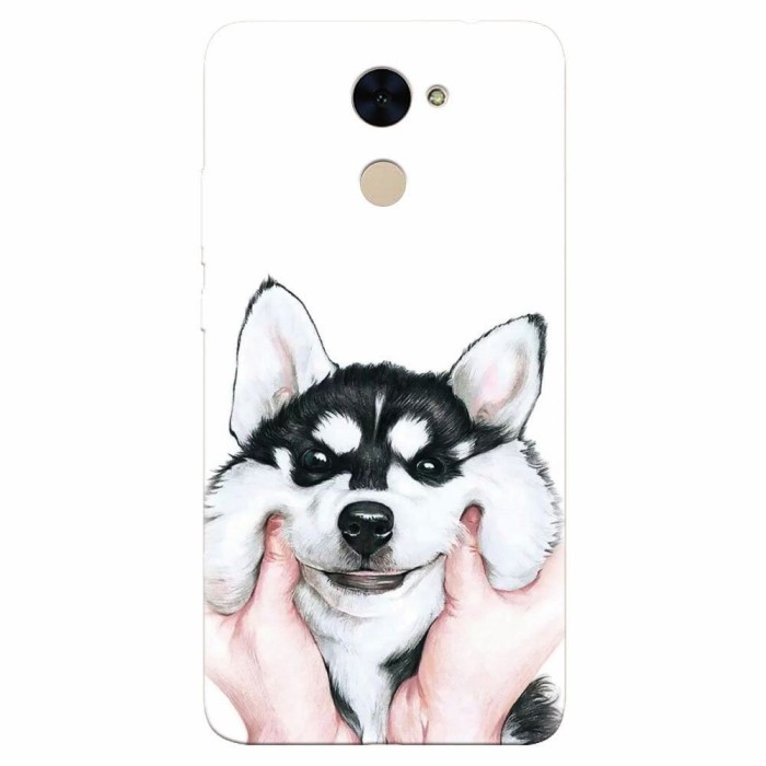 Husa silicon pentru Huawei Enjoy 7 Plus, Cute Dog 1