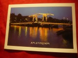 Ilustrata Amsterdam -noaptea cu Vigneta prioritara