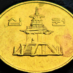 Moneda exotica 10 WON - COREEA de SUD, anul 2001 * cod 2539