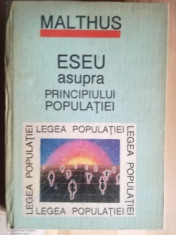 Eseu asupra principiului populatiei- Malthus foto