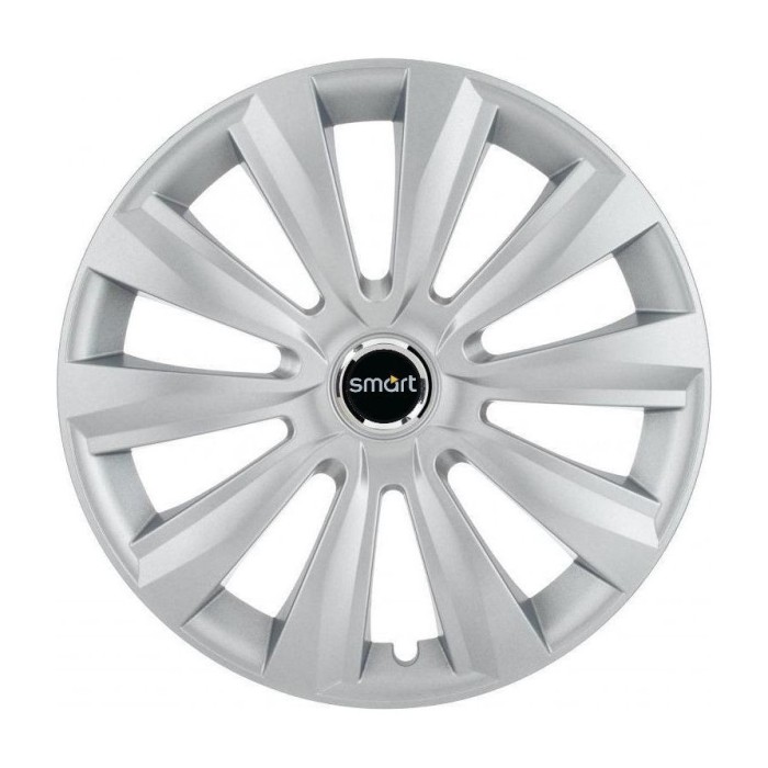 Set 4 Capace Roti, potrivite jantelor de R16, pentru Smart, model delta cromat