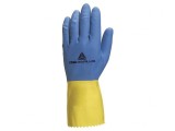 Mănuși Protecție Latex Galben-Albastru Mărimea 9/10