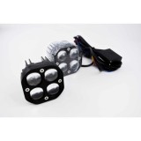 Set 2 Proiectoare LED Moto 12V SHOWOLF T40 cu Telecomandă Wireless &ndash; Pentru Motocicletă, ATV, Scuter și Off-Road