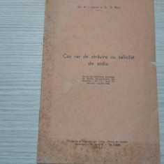 CAZ RAR DE OTRAVIRE CU SALICILAT DE SODIU - N.I. Ioanid, G. Bors (dedicatie)