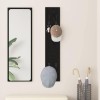VidaXL Răcător de paltoane montat pe perete Pe perete Stejar negru 874460