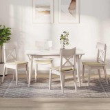 vidaXL Perne de Șezut 4 pcs Crem 40 x 40 x 3 cm țesătură 42015196