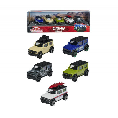 Set 5 masinute din metal Suzuki Jimny, lungime 7.5 cm foto