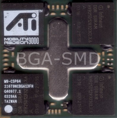 M9-CSP64 216T9NAAGA12FH 216T9NCBGA13FH Circuit Integrat foto