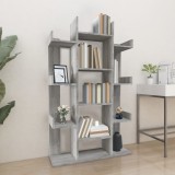 Biblioteca Gossi gri sonoma 86x25.5x140 cm lemn prelucrat, rafturi depozitare, design modern