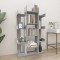 Gossi biblioteca, gri sonoma, 86x25,5x140 cm, lemn prelucrat