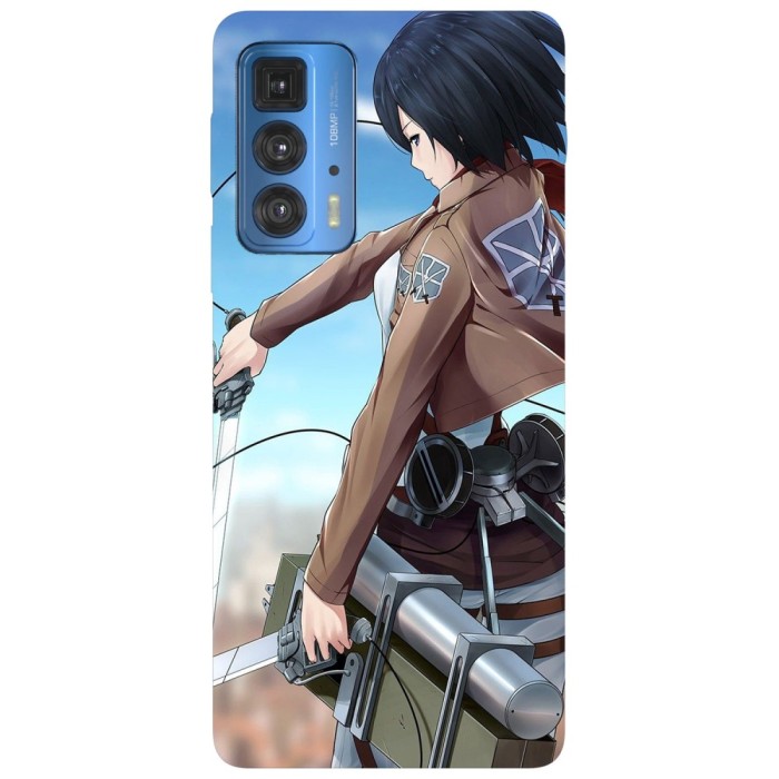 Husa compatibila cu Motorola G20 model Mikasa Attack on titan, Silicon, TPU, Viceversa