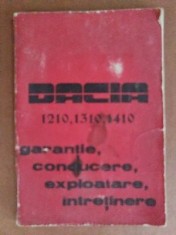 Dacia 1210,1310,1410 Gantie,conducere,exploatare,intretinere