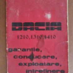 Dacia 1210,1310,1410 Gantie,conducere,exploatare,intretinere