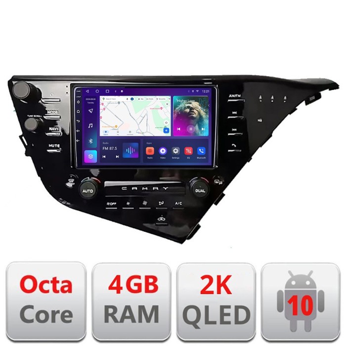 Navigatie Toyota Camry 2017-2021 V2 Android Octa Core Ecran 2K QLED GPS 4G 4+32GB 360 kit-camry-2018-plus+EDT-E409-2K CarStore Technology