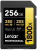 Card Memorie Lexar 256GB SDXC Pro 1800x UHS-II U3 V60, 280MB/s, 4K, Profesional