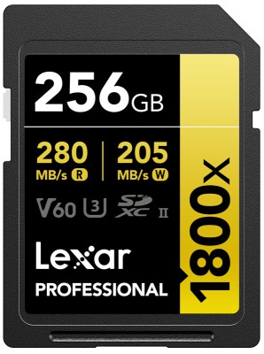 Lexar SDXC Pro 1800x U3 UHS-II R280/W210 (V60) 256GB foto