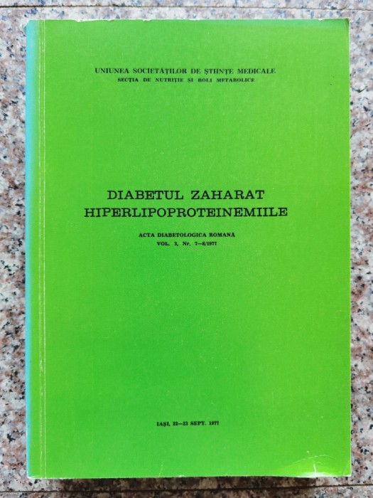 Diabetul Zaharat Hiperlipoproteinemiile - Colectiv , B667