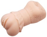 Masturbator Crazy Bull 3D Vagina, TPR, Natural, 13.5 cm