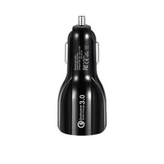 Incarcator auto, flippy, pentru bricheta, incarcare rapida, interfata usb, 12v-24v, negru