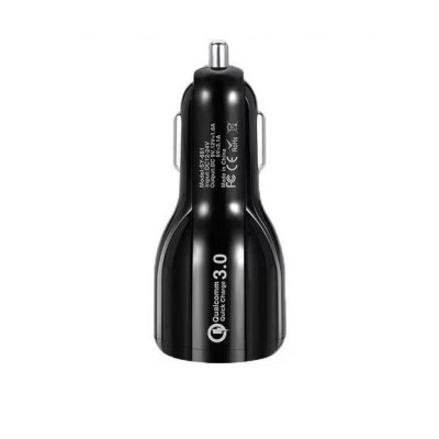 Incarcator auto, flippy, pentru bricheta, incarcare rapida, interfata usb, 12v-24v, negru foto