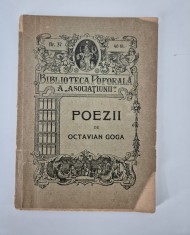 Carte veche 1910 Octavian Goga Poezii