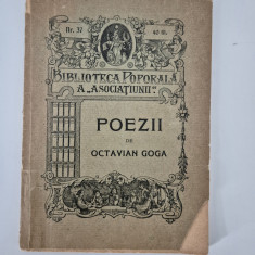 Carte veche 1910 Octavian Goga Poezii