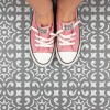 Sablon Perete vopsire, tencuiala 0.7mm Daphne Tile Stencil Refolosibil, model MXSP7267, 1000 x 1000 mm, Oem
