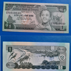 bancnotă _ Etiopia _ 1 birr 1976 _ UNC