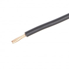 Conductor electric flexibil, negru, MYF 4mm, cupru, H07V-K, rola 100m foto
