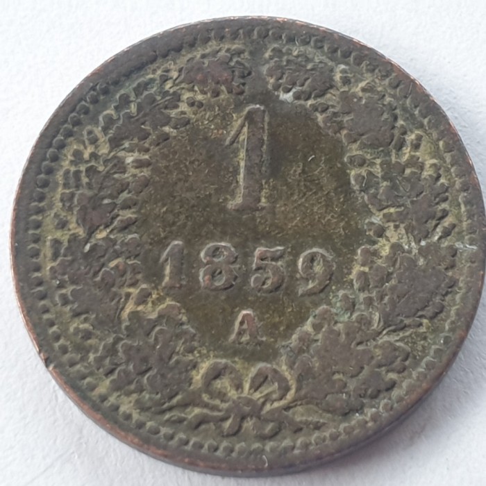 Austria 1 kreuzer 1859 A