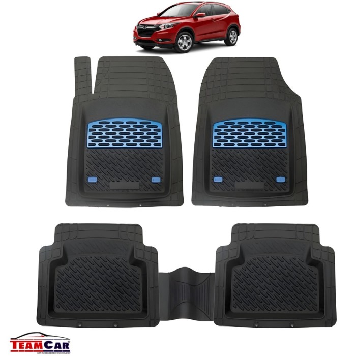 Covorașe Auto TeamCar&reg; Tip Tăviță Compatibile Honda HR-V 2 (2015&ndash;2021) - Blue