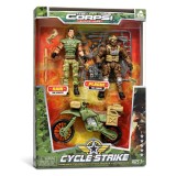 Set 2 figurine si vehicul militar, Lanard, The Corps Universe, Rain-Prague