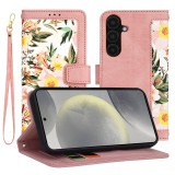Husa pentru samsung galaxy s25 - flipcraft - design floral - sweetheart pink