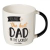 Cană Mesaj, New Bone, Best Dad, Alb, Capacitate 345 ml, Oem
