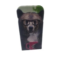 Husa Telefon Flip Vertical Samsung S4 i9500 Bear OXO