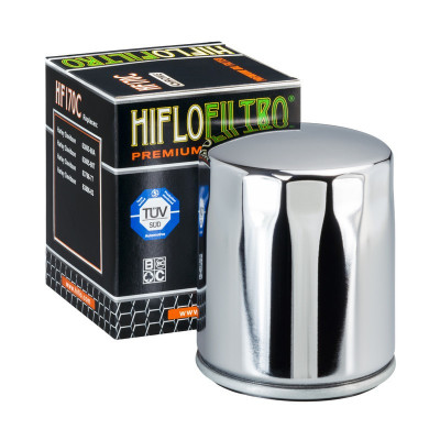 Filtru Ulei HF170B Cromat Hiflofiltro Harley 63796-77 , 63805-80A , 63805-80T , Cod Produs: MX_NEW HF170CPE foto