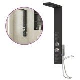 Cumpara ieftin Sistem panou de dus din aluminiu, negru