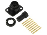 Conector circular NEUTRIK ORP8F soclu mamă 8 pini aurit 7,5A lipire 1mm&sup2;