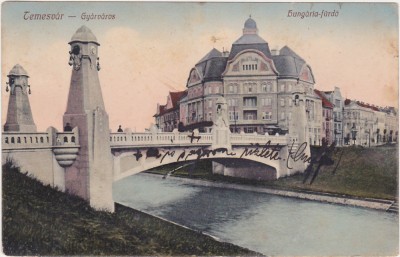 CP Timisoara Baia centrala Hungaria Furdo ND(1913) foto