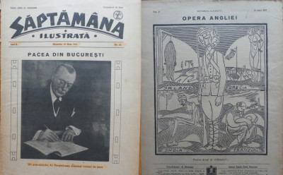 Saptamana ilustrata, nr. 36, 1918, Pacea din Bucuresti; moartea lui G. Cosbuc foto