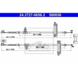 Cablu frana mana Ford Focus (Daw, Dbw), Ate 24372706562, parte montare : Spate