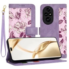 Husa personalizata fete Honor 200 Pro Techsuit FlipCraft, mov foto