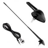 Antena auto de plafon radio 40 cm ANT03 AMiO, montaj simplu, pentru majoritatea modelelor auto, mufa antena standard, cablu 1,4 m, diametru filet 5