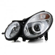 Far Mercedes Clasa E (W211) 03.2002-06.2006 Depo partea Stanga D2S+H7, electric, bi-xenon, fara balast, cu motoras