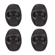 Set protectii coate/genunchi Skates, prindere velcro, Negru